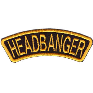 Headbanger Embroidered Patch