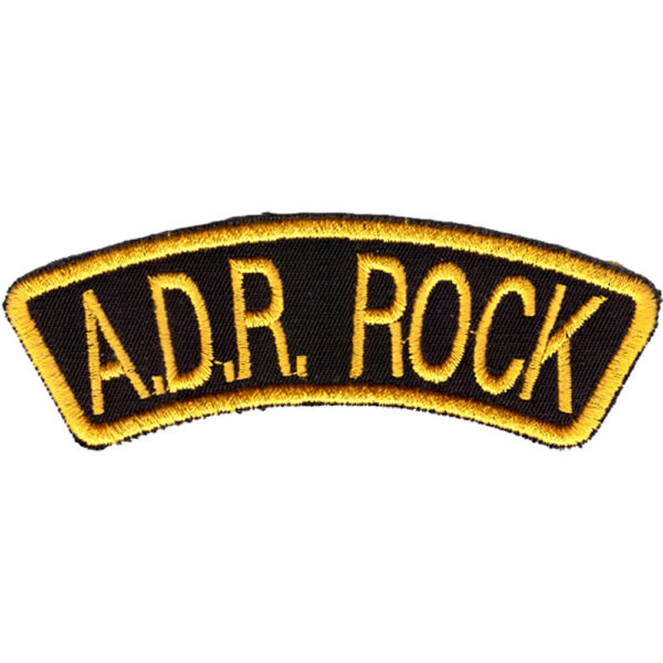 A.D.R. Rock Embroidered Patch