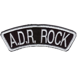 A.D.R. Rock Embroidered Patch