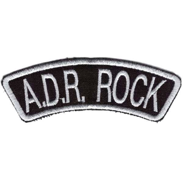 A.D.R. Rock Embroidered Patch