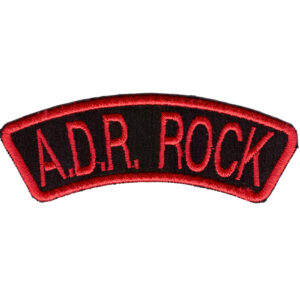 A.D.R. Rock Embroidered Patch