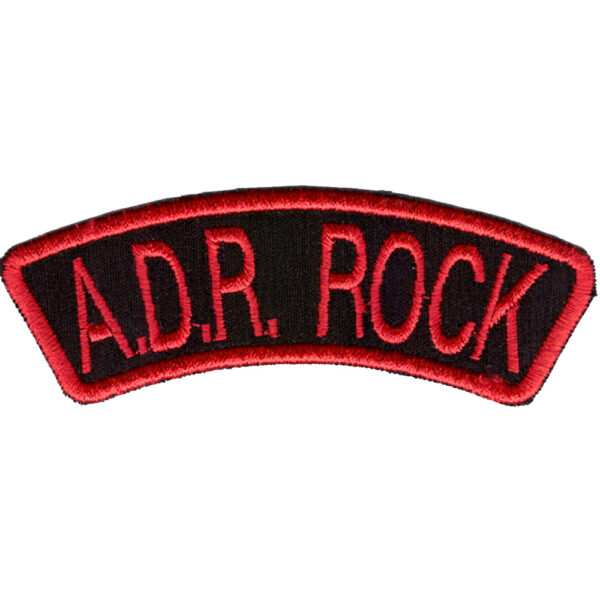 A.D.R. Rock Embroidered Patch