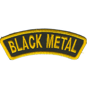 Black Metal Embroidered Patch