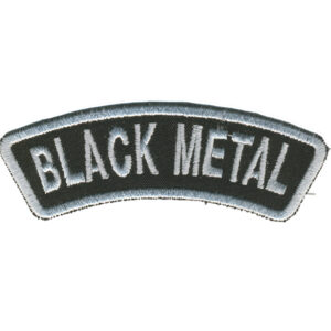 Black Metal Embroidered Patch