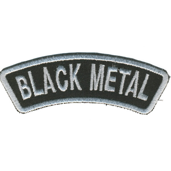 Black Metal Embroidered Patch
