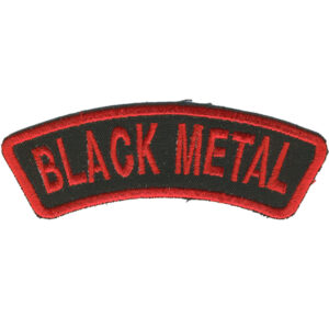 Black Metal Embroidered Patch