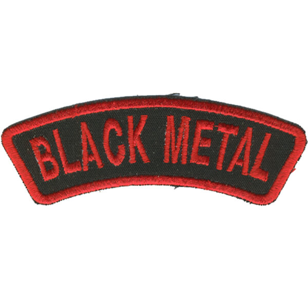 Black Metal Embroidered Patch